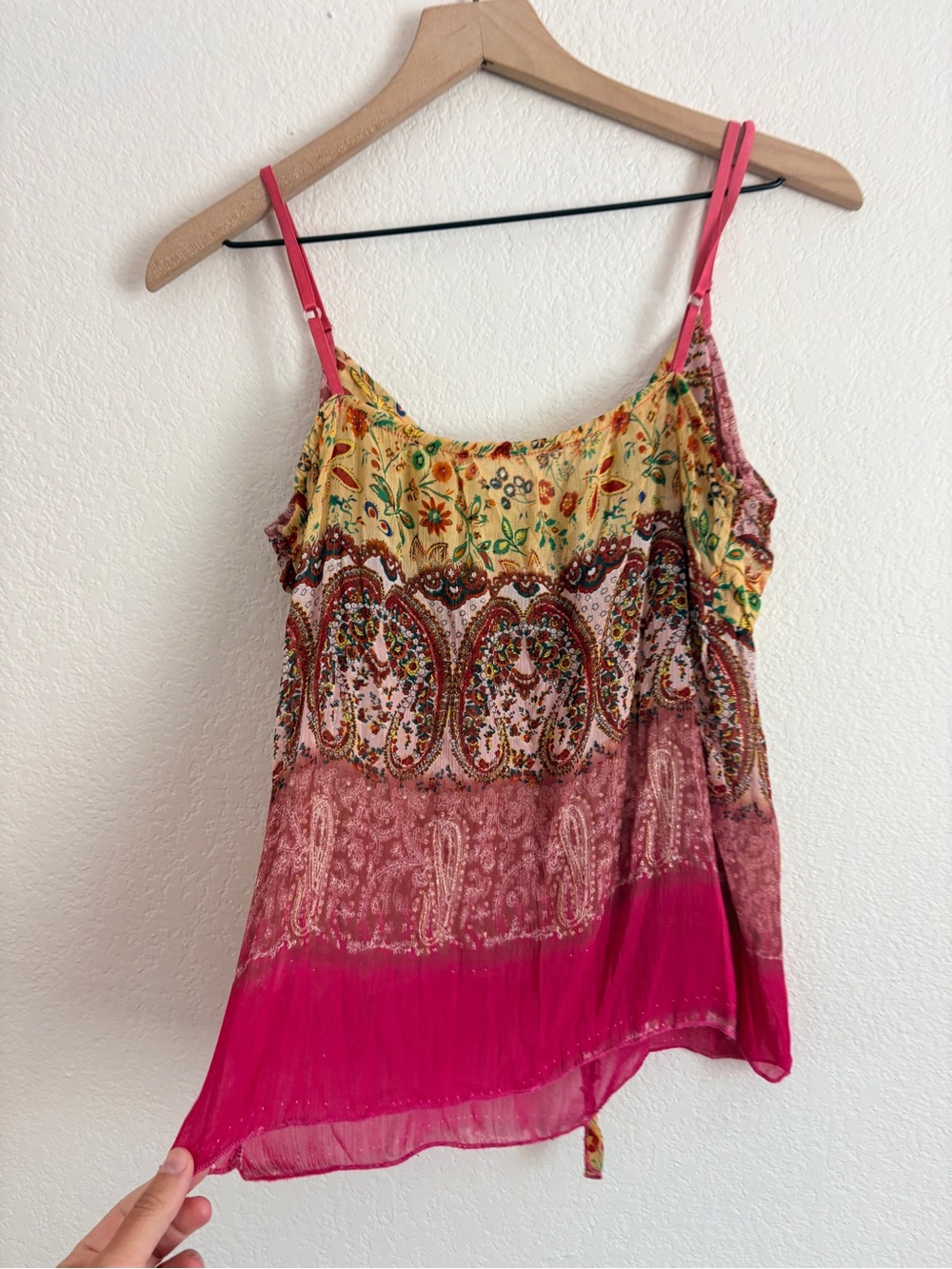 Vintage Y2K Boho Festival Paisley Tank Top - Picture 5 of 12